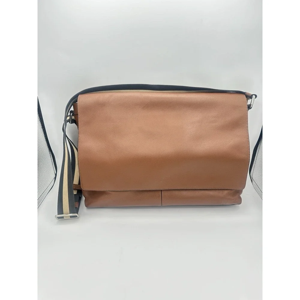 Coach Charles Messenger Brown Leather Shoulder Laptop Bag F54792